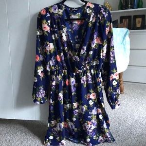 Floral wrap dress